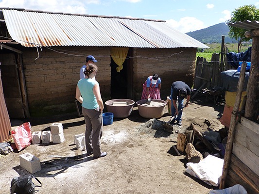 The working crew that day included Sarah, Fredy, Carmelina and Carlos.
