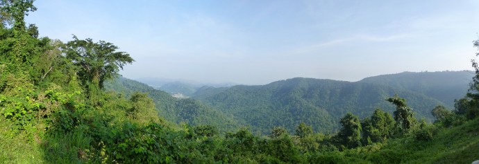 Panoramic from the view point in the park. Reminded us of the smokey mountains.