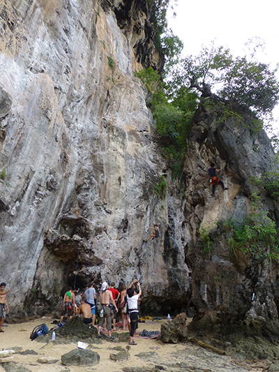 One of the more popular areas for guided climbing.