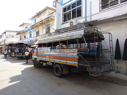 The truck we took to the silk village.