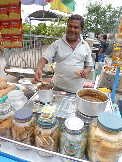 Chai stands were ubiquitous. 