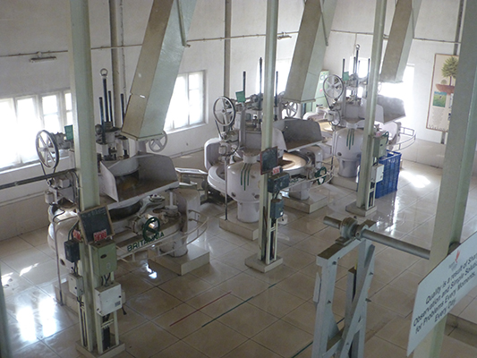 Location where they roll the tea leaves.