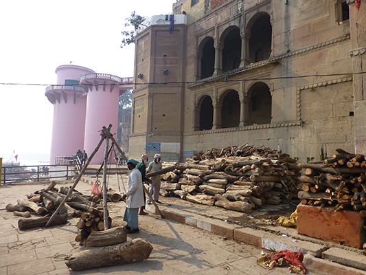 This is where the way the wood to be used in the cremations. 