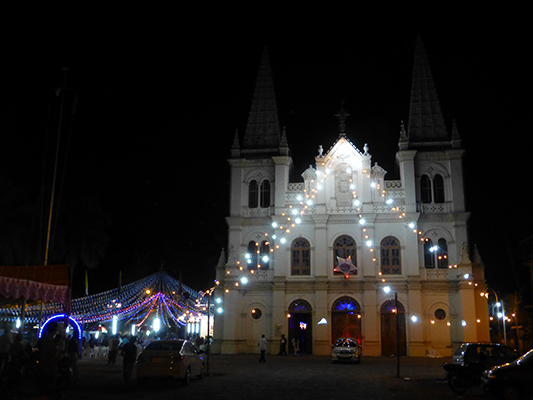 One of several Christian churches in Fort Kochi. The Christian population in India is largest in the south.
