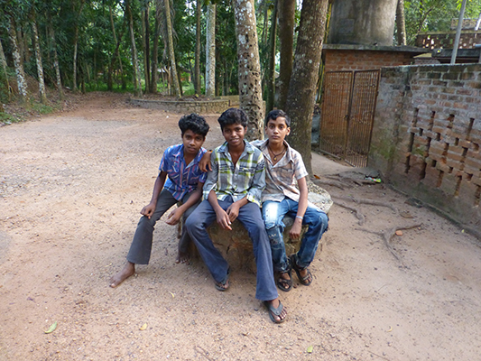 The boy on the far right was the one who helped us with the dorms. His name is Sudeen.