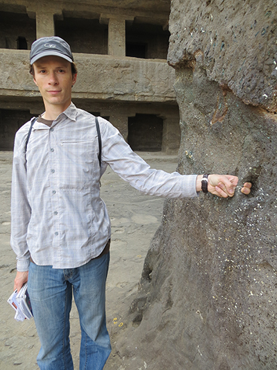 These little tie-down locations were carved everywhere and seemed randomly placed. We couldn't figure out what they were used for. 