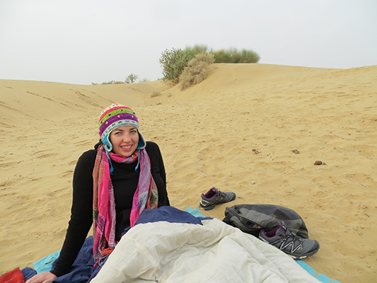 Chilly morning, didn't want to get out of bed.