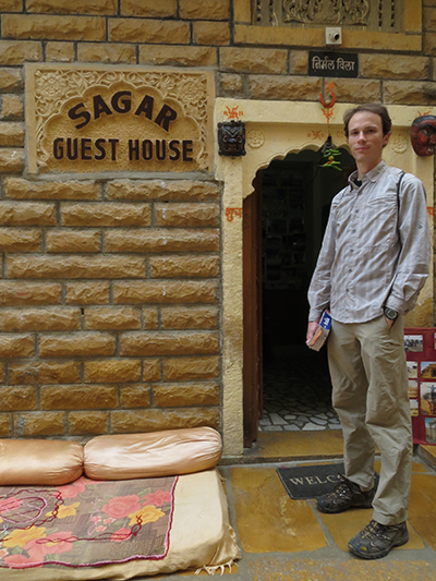 Dave outside our hotel.