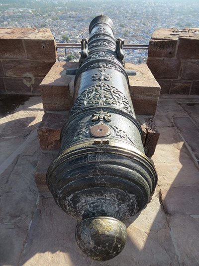 Another cannon collected from a victorious battle.