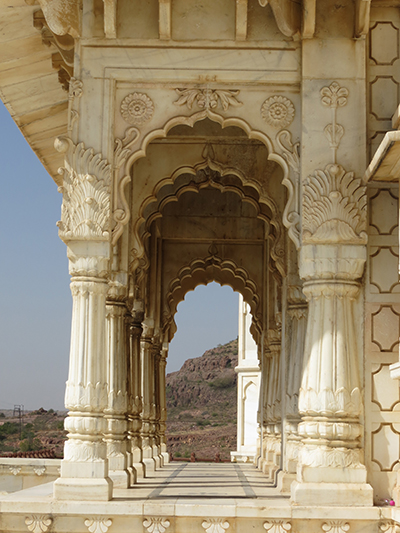 Front of the Jaswant Thada mausoleum