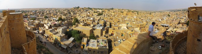 From the fort looking into the golden city.