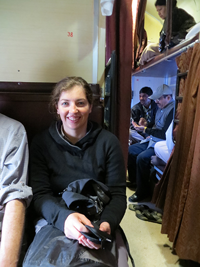 Sarah soaking up her last ride. 