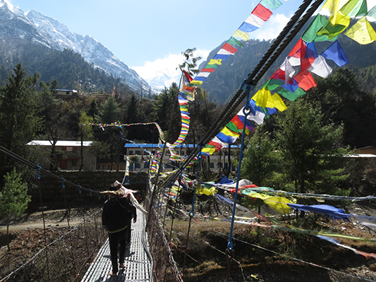 Also still carrying things up by man power.