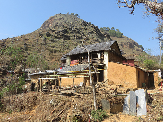 House of one of the local farmers. 
