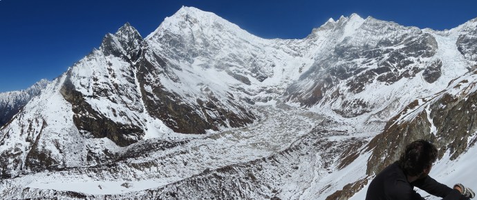 You can see the path that the glacier created while it was still moving downward. It's pretty amazing to see the power that a glacier has. 