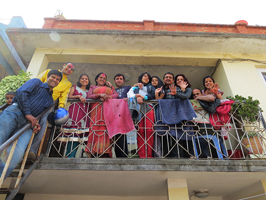 Final farewell to the family.