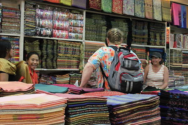 Shop where Abby purchased some beautiful textiles.