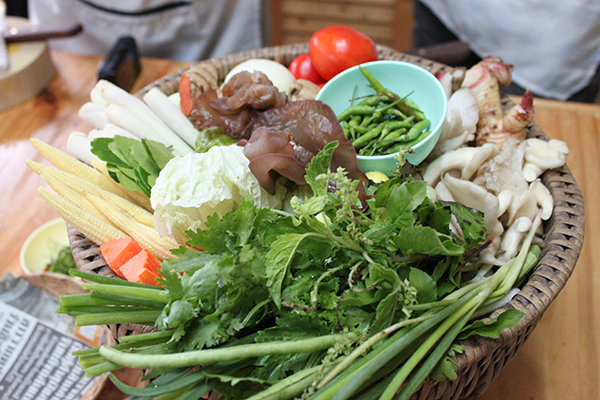 All of the ingredients we would need for the night.