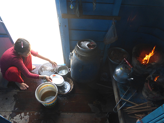 The rest of the kitchen.